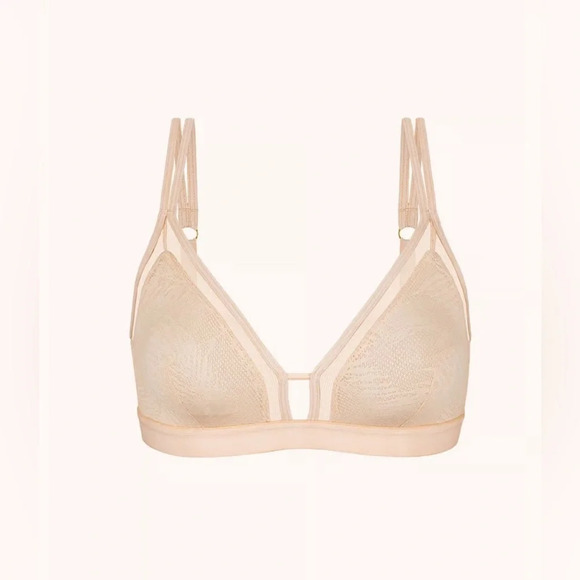 NWT Lively The Smooth Lace Bralette: Toasted Almond Size Small - Picture 1 of 9